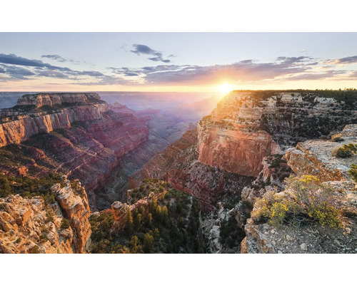 Papier peint panoramique intissé SHX9-046 Imperial View 9 pces 450 x 280 cm Paysage du Grand Canyon au lever du soleil