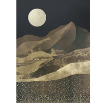 Dekoratives Wandbild mit Bergmotiv und Mond