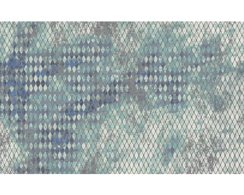 Gemusterte Vinyltapete mit Rautenmuster