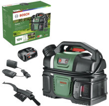 Nettoyeur sans fil Bosch Fontus 18V-6 avec accessoires et emballage du produit