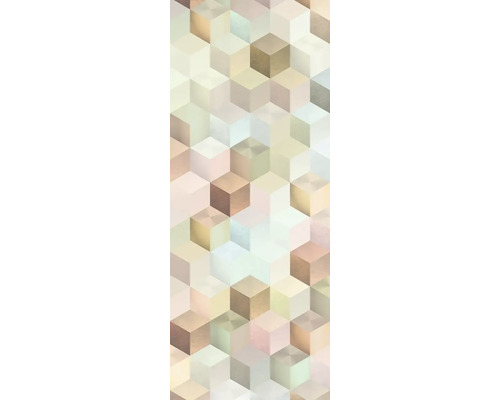 Abstraktes Würfelmuster für Wandgestaltung