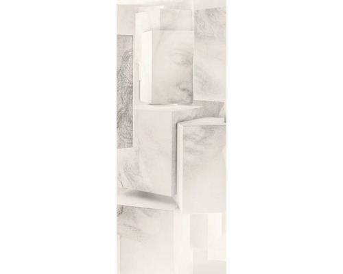 Papier peint panoramique intissé 6012A-VD1 Cleopatra Panel 1 pce 100 x 250 cm Composition abstraite de formes parallélépipédiques à surface marbrée