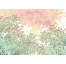 Papier peint tropical avec des palmiers et des plantes