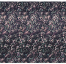 Papier peint à motif floral et végétal