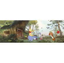 Illustration von Winnie Puuh, Ferkel, Tigger und I-Aah im Hundertmorgenwald
