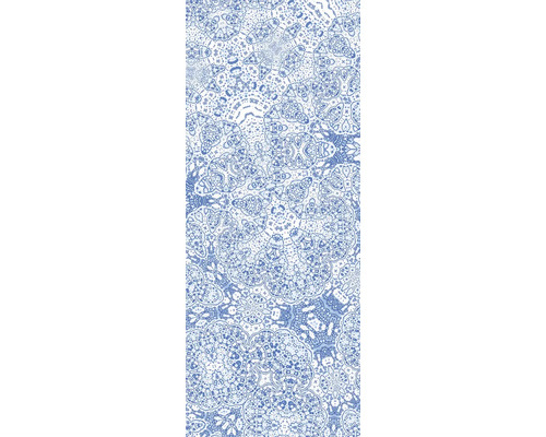 Blaues Muster auf Stoff