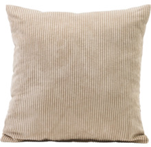 Coussin carré en velours côtelé