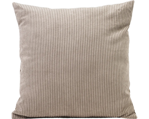 Coussin en velours côtelé de forme carrée