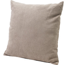 Coussin en tissu côtelé