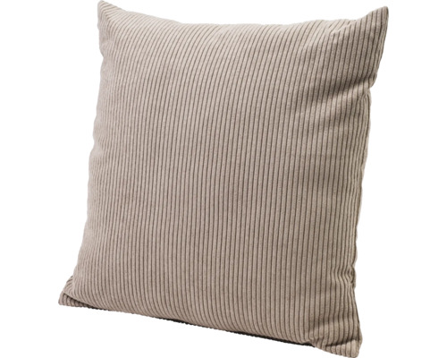 Coussin en tissu côtelé