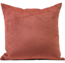 Coussin carré en velours côtelé