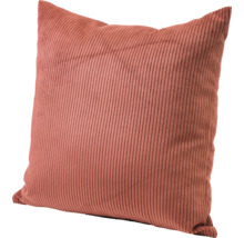 Coussin carré en velours côtelé