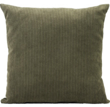 Coussin carré en velours côtelé