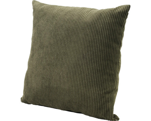 Coussin en velours côtelé