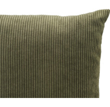 Coussin en tissu côtelé