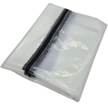 Transparente Schutzhülle mit Reißverschluss