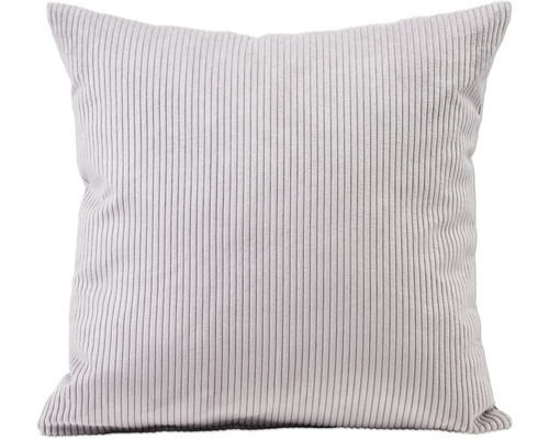 Coussin carré avec motif côtelé