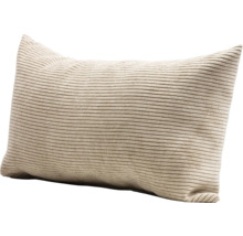 Coussin décoratif aspect velours côtelé