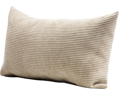 Coussin décoratif aspect velours côtelé