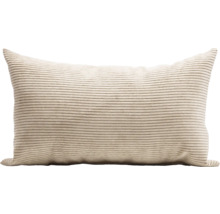 Coussin décoratif aspect velours côtelé