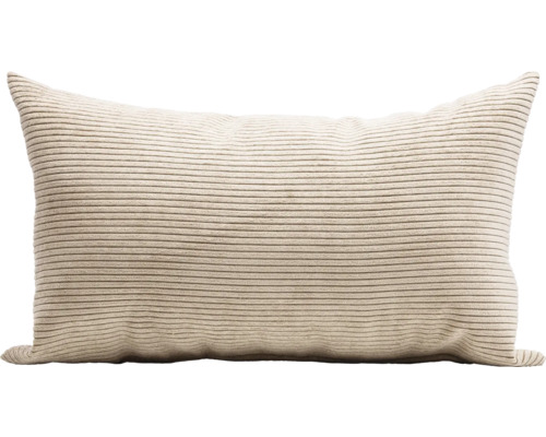 Coussin décoratif aspect velours côtelé