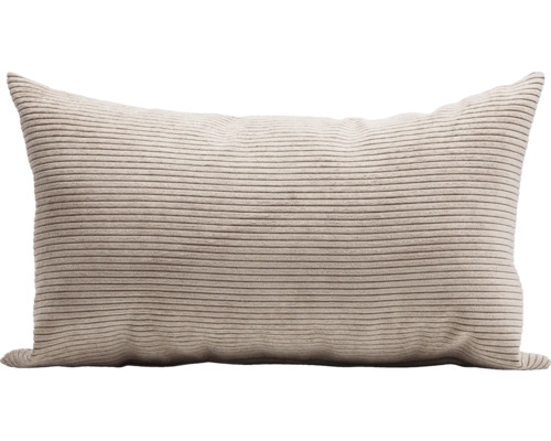Dekokissen Capri Cord Uni taupe 30x50 cm Dekokissen mit Cordstruktur