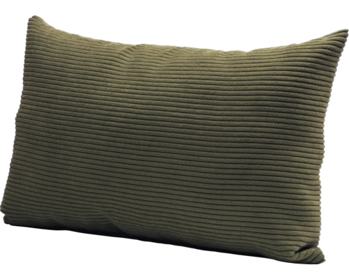 Coussin en velours côtelé