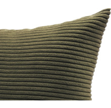 Coussin en velours côtelé