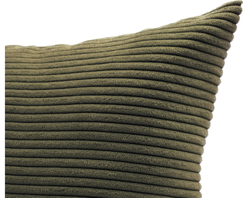 Coussin en velours côtelé
