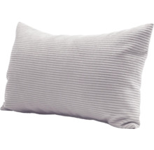 Coussin décoratif aspect velours côtelé