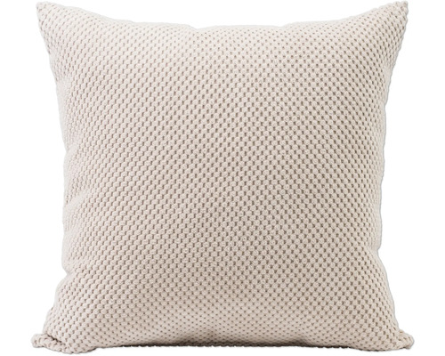 Coussin décoratif avec motif tricoté