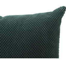 Coussin décoratif avec motif tricoté