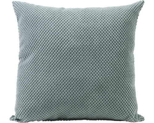 Coussin carré avec motif tricoté