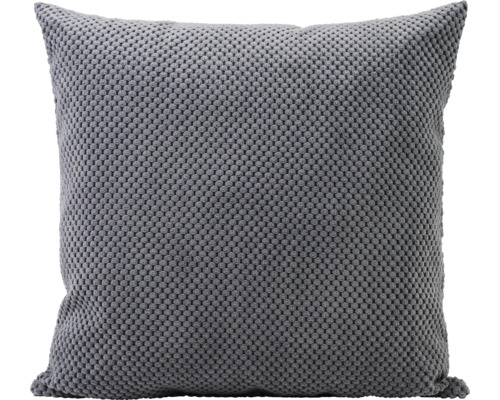 Coussin carré avec motif tricoté