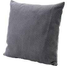 Coussin tricoté gris