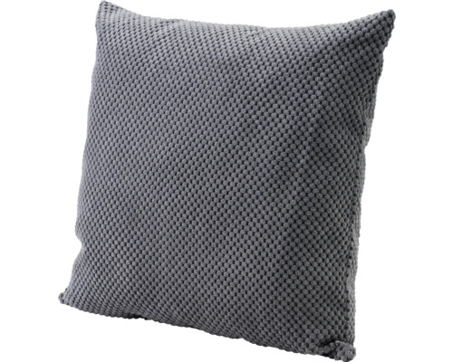 Coussin tricoté gris