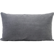 Coussin gris à motif tricoté