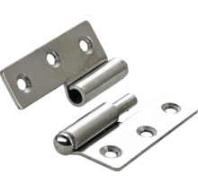 Fiche de porte métallique avec broche