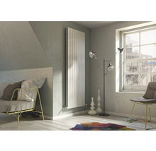 Heller Raum mit Heizkörper, Sofa und Fenster