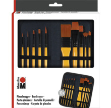 Set de pinceaux Marabu avec dix pinceaux dans un étui