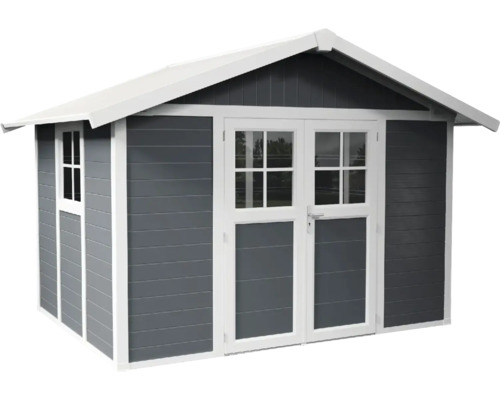 Gartenhaus aus Holz mit Doppeltür und Fenster