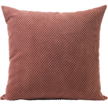 Coussin carré avec motif tricoté