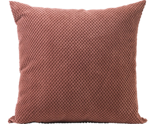 Coussin carré avec motif tricoté