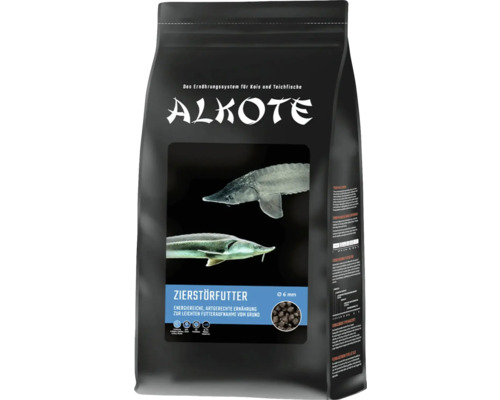 Nourriture de bassin ALKOTE Premium nourriture décorative 6 mm 4 kg nourriture principale avec une forte teneur en énergie, coulante Alkote Aliments complets pour poissons d'ornement, nourriture pour esturgeons d'ornement