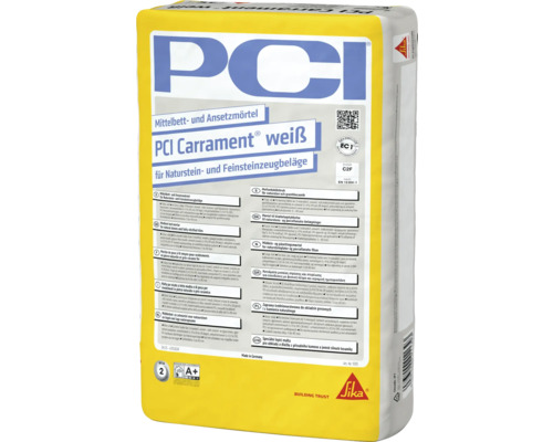 PCI Carrament Mittelbett- und Ansetzmörtel für Naturstein- und Feinsteinzeugbeläge im Sack