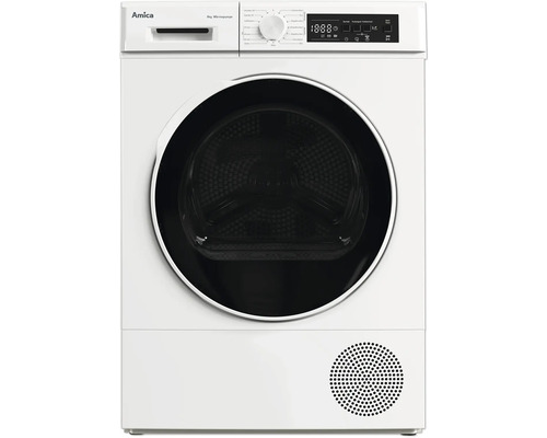 Sèche-linge à pompe à chaleur Amica pour usage domestique.