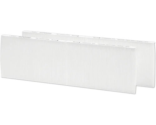 Set de recharge Zehnder filtre à particules grossières ComfAir300-550 400102113 Deux filtres à air frais blancs pour un air ambiant propre.