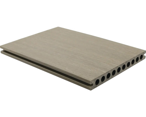 Lame de terrasse en composite bois-plastique avec chambres creuses