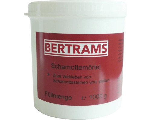 Schamottmörtel Bertrams 1 kg Bertrams Schamottemörtel im Eimer, Füllmenge 1000 Gramm