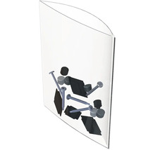 Vis et matériel de fixation dans un emballage transparent.